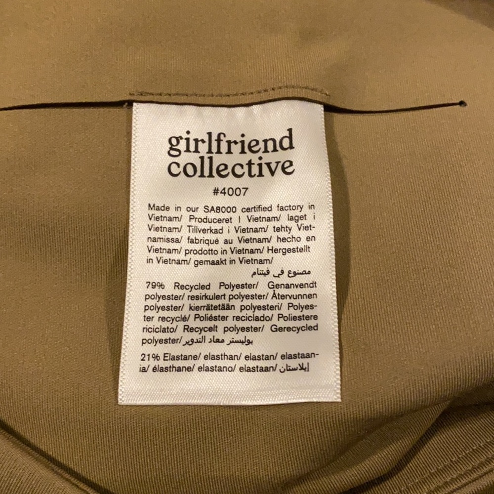 Girlfriend Collective Sand High Rise Leggings NWT - Picture 3 of 3
